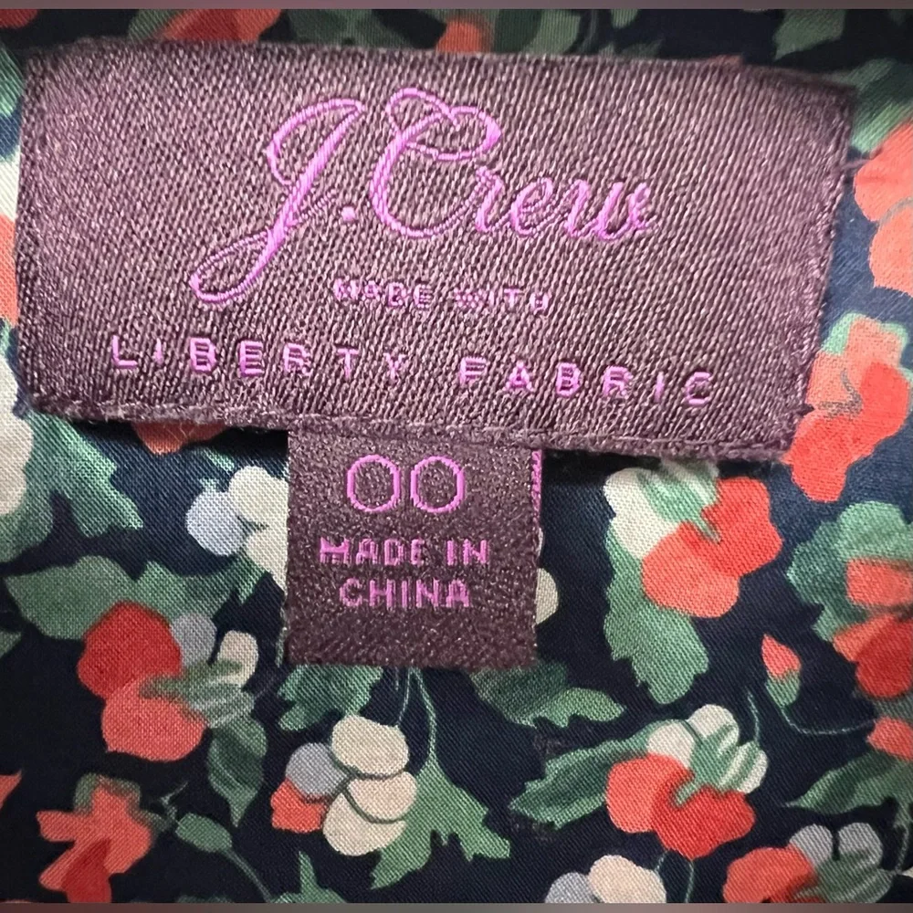 J. Crew - Liberty, Casual Button Down Shirt,‎ Size: 00